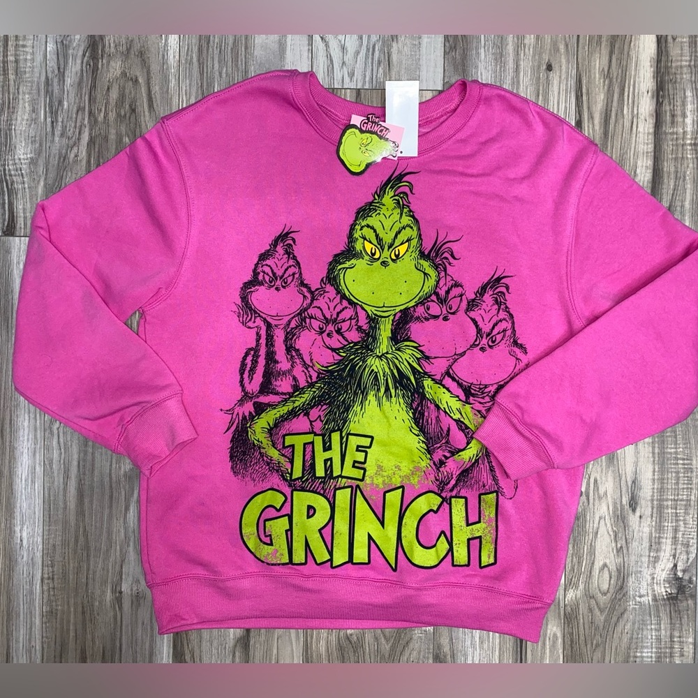 ‼️ SOLD ‼️ The Grinch hot pink sweatshirt (TARGET exclusive) — size M / medium
